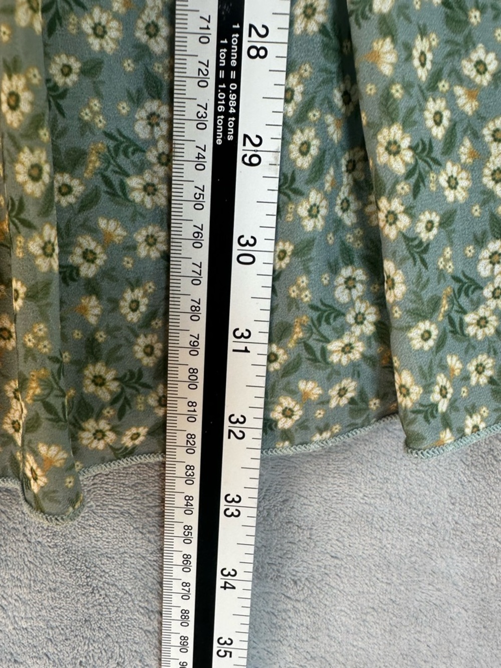 Altar’d State Women's Floral Dress L Sage Green Puff Sleeve Smocked Cottagecore - Picture 12 of 12